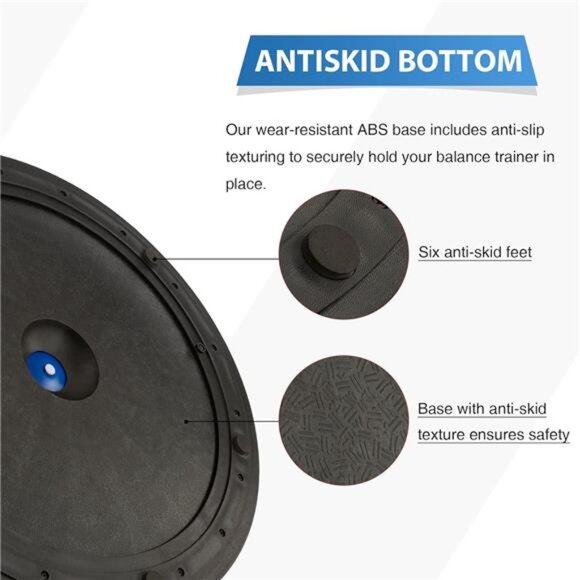 ZELUS Balance Ball Trainer with Resistance Bands and Foot Pump, Inflatable Yoga - Picture 5 of 7